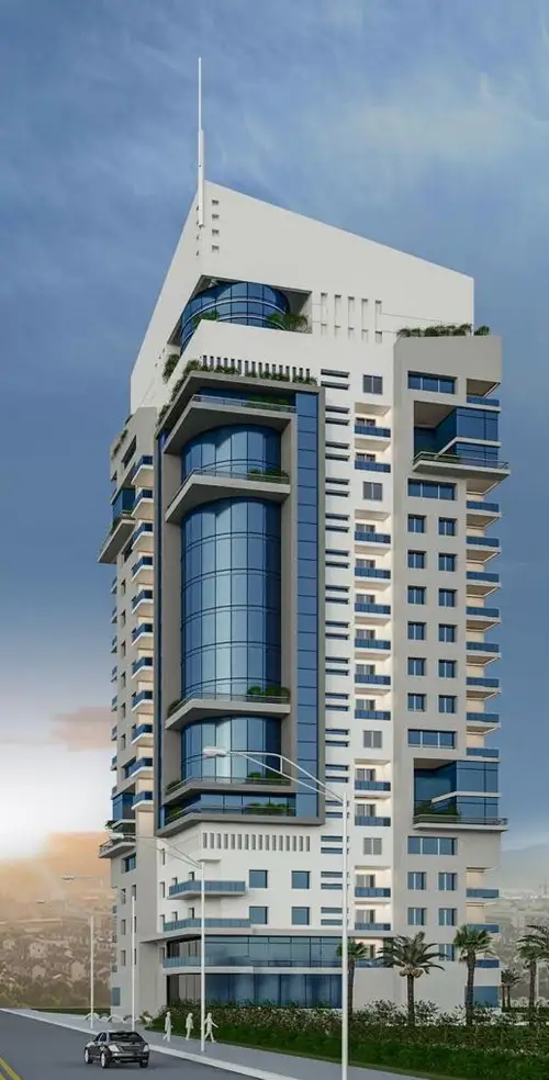 Render of a Marota City high-rise tower